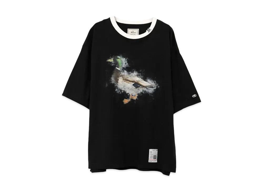 Maison MIHARA YASUHIRO Duck Printed Ringer T-Shirt "Black"