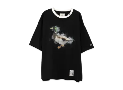 Maison MIHARA YASUHIRO Duck Printed Ringer T-Shirt "Black"