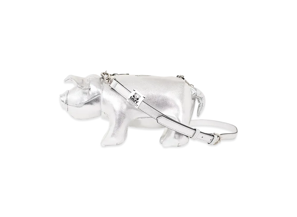 Maison MIHARA YASUHIRO "Dolls" Pig Mini Sholder Bag "Silver"