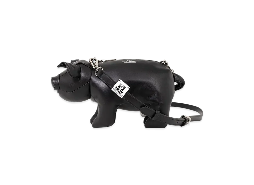 Maison MIHARA YASUHIRO "Dolls" Pig Mini Sholder Bag "Black"