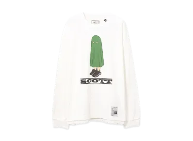 Maison MIHARA YASUHIRO SCOTT Printed Long Sleeve T-Shirt "White"