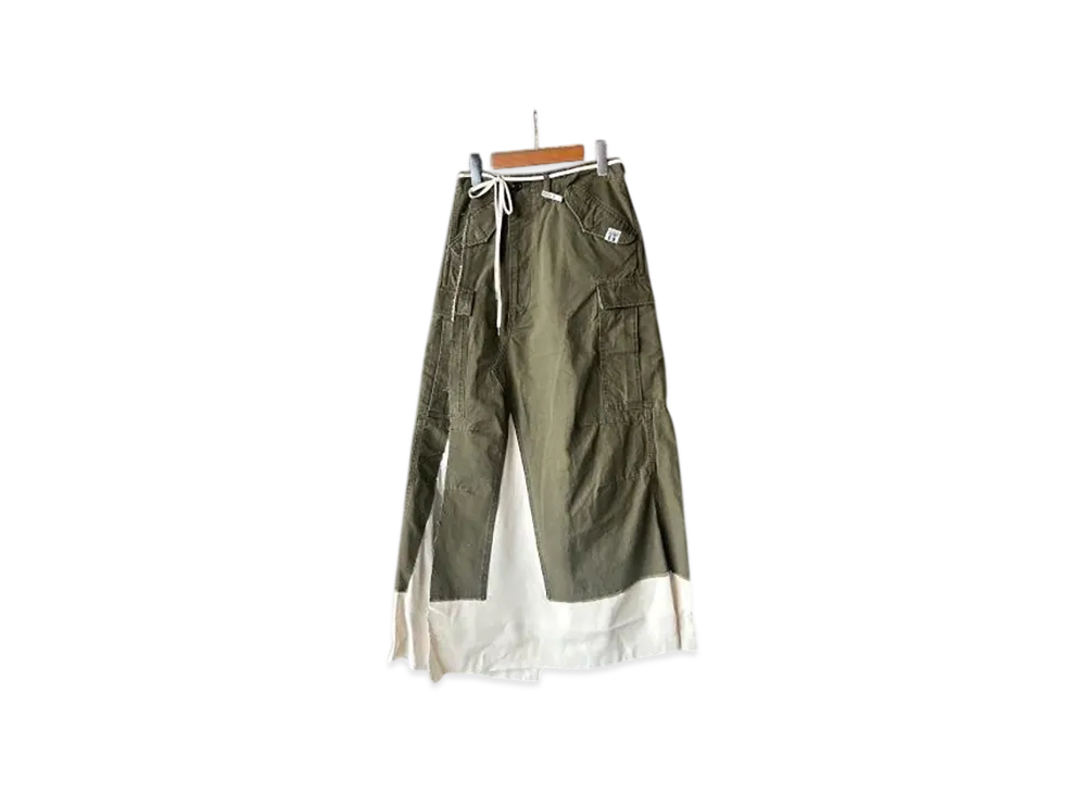 Maison MIHARA YASUHIRO Pants Combined Skirt "Khaki"