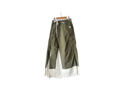 Maison MIHARA YASUHIRO Pants Combined Skirt "Khaki"