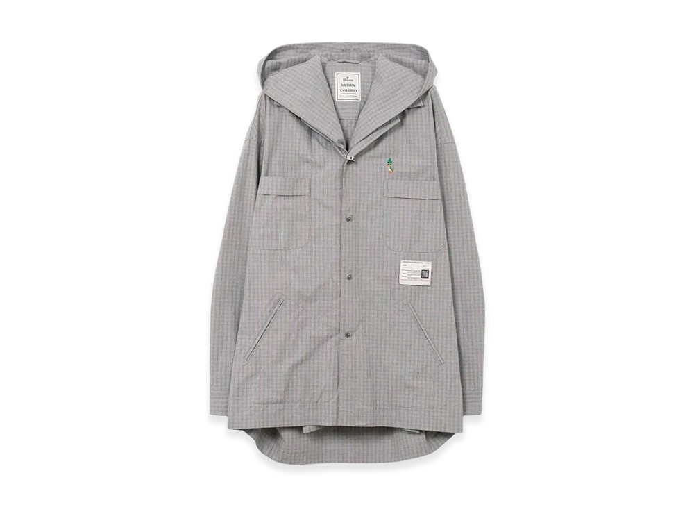 Maison MIHARA YASUHIRO Extended Placket Hood Shirt "Blue"