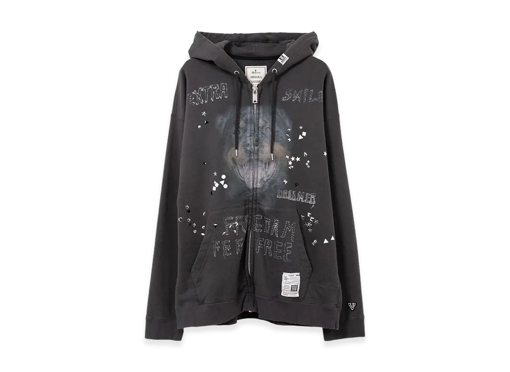 ミハラヤスヒロ エンベリッシュド ブリーチド スウェットパンツ 25AW