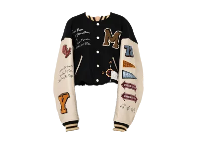 Maison MIHARA YASUHIRO Roll-Up Hem Stadium Jacket "Black"