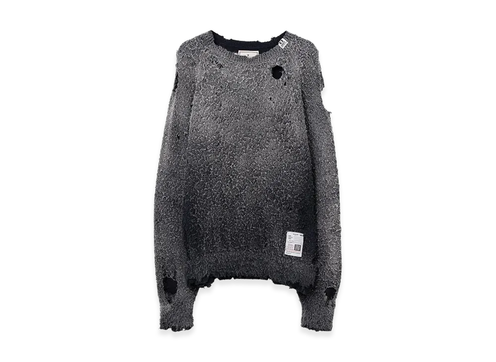 Maison MIHARA YASUHIRO Sun Faded Like Knit Sweater "Black"