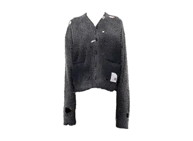 Maison MIHARA YASUHIRO Sun Faded Like Knit Cardigan "Black"