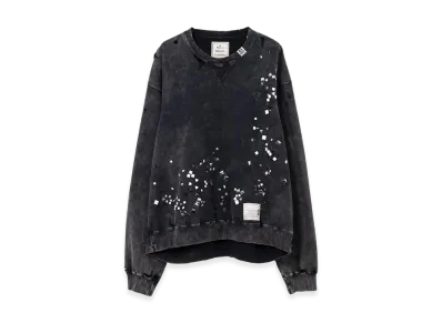 Maison MIHARA YASUHIRO Embellished Bleached Sweatshirt "Black"