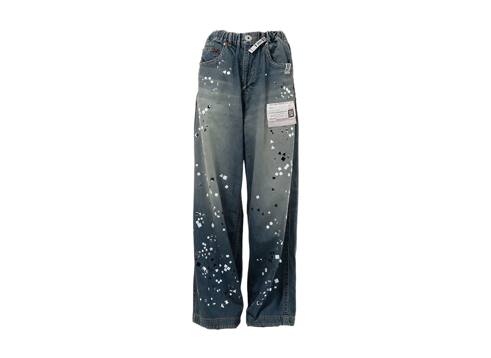 Maison MIHARA YASUHIRO Embellished Denim Wide Pants "Indigo"