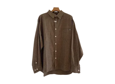 Maison MIHARA YASUHIRO x KAMIYA Oversized Checkedsh "Brown"