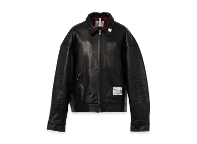 Maison MIHARA YASUHIRO 'BEDWIN & THE MM'' Leather Zip Jacket "Black"