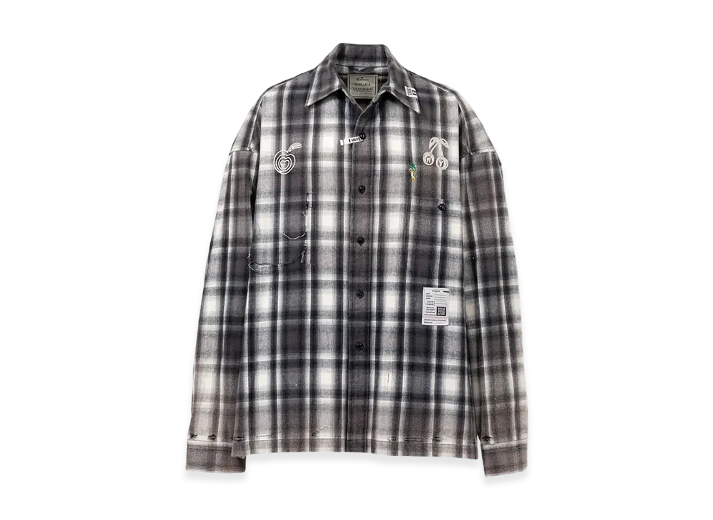 Maison MIHARA YASUHIRO Vintage Like Check Shirt "Black"