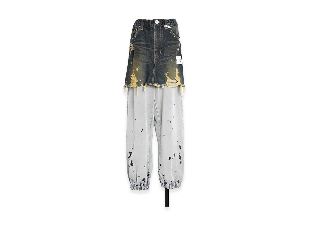 Maison MIHARA YASUHIRO Waist Layered Jeans "Indigo"