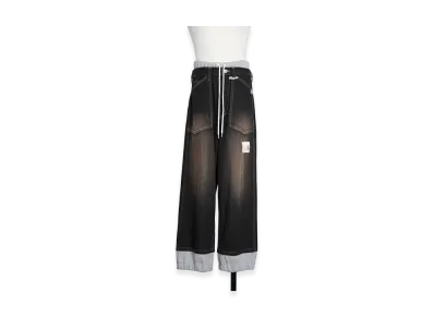 Maison MIHARA YASUHIRO Sweat Combined Denim "Black"