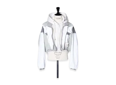 Maison MIHARA YASUHIRO Women's Triple Layered Nylon Parker "White"