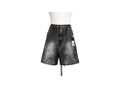 Maison MIHARA YASUHIRO Sun Faded Satin Shorts "Black"