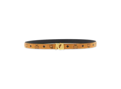 MCM Women's Logo Buckle Belt "Brown"
