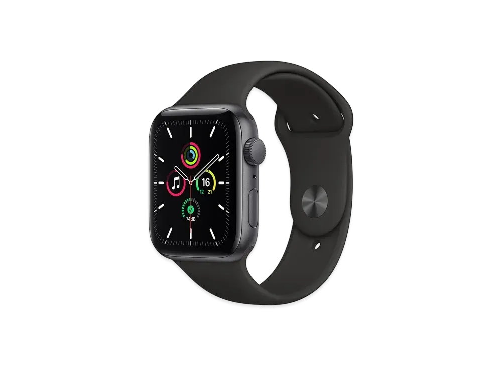 Apple Watch SE (GPS Model) 40mm Space Gray Aluminiumcase Black Sportsband "Black" MYDT2JA