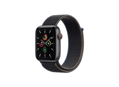 Apple Watch SE (GPS + Cellular Model) 44mm Space Gray Aluminiumcase Charcoal Sports Loop "Gray" MYF12JA