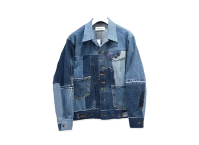 MIYAGIHIDETAKA Remake Denim Jacket "Blue"