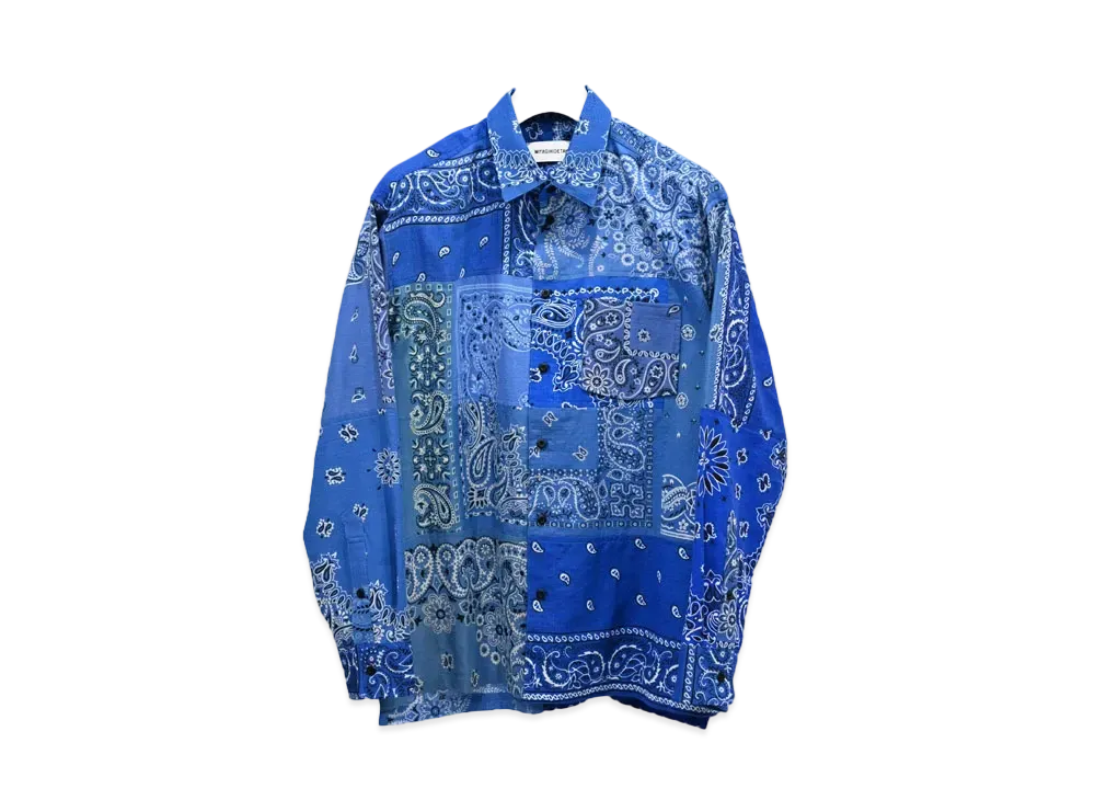 MIYAGIHIDETAKA Bandana Shirt "Blue"