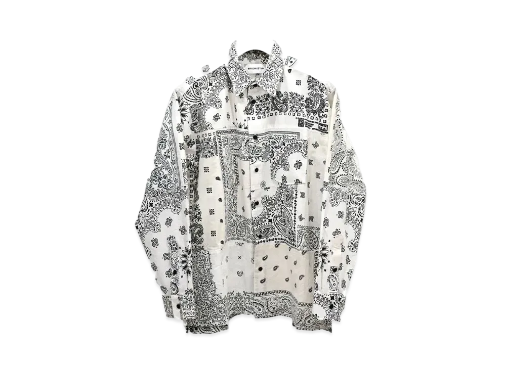 MIYAGIHIDETAKA Bandana Shirt "White"