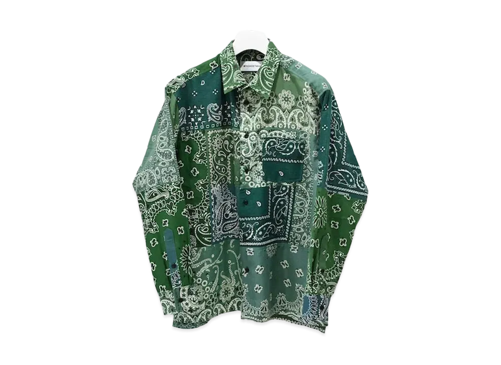 MIYAGIHIDETAKA (2) Green Bandana L/S Shirt "Green"