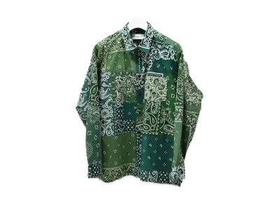 MIYAGIHIDETAKA (3) Green Bandana L/S Shirt "Green"