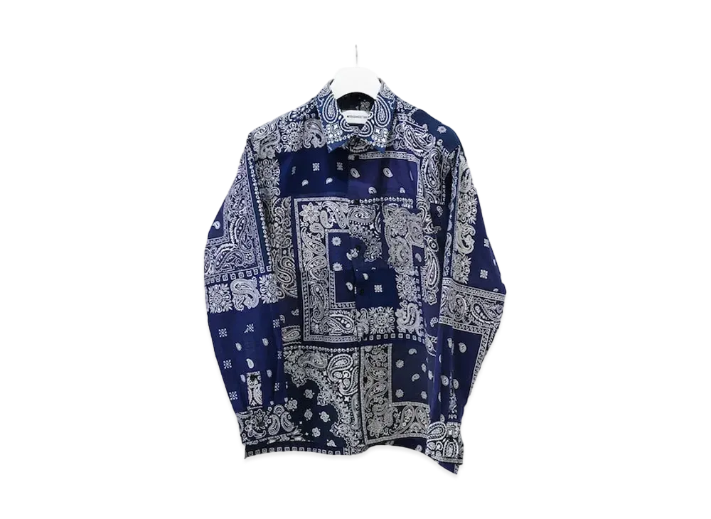 MIYAGIHIDETAKA (1) Navy Bandana L/S Shirt "Navy"