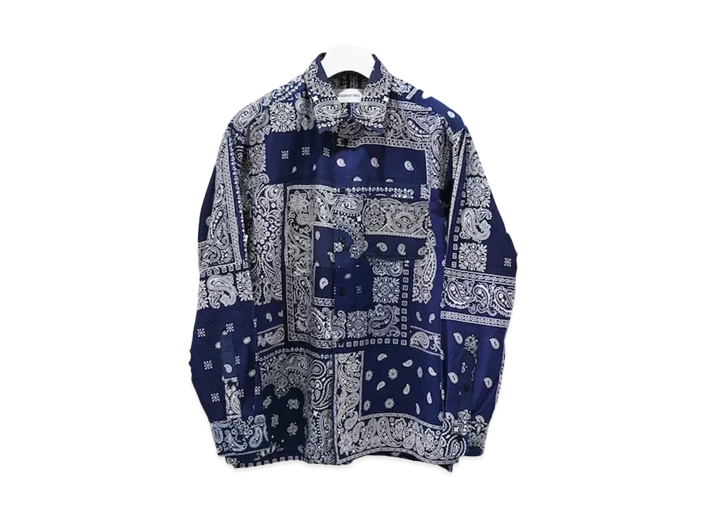 MIYAGIHIDETAKA (2) Navy Bandana L/S Shirt "Navy"