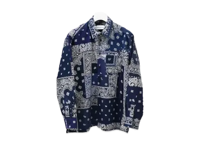 MIYAGIHIDETAKA (3) Navy Bandana L/S Shirt "Navy"