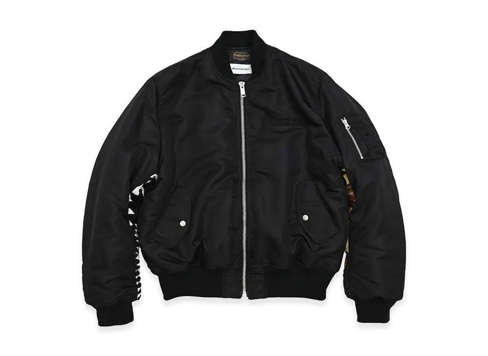 MIYAGIHIDETAKA x Pendleton MA-1 "Black"