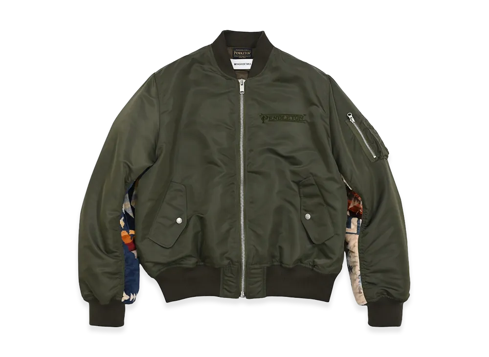 MIYAGIHIDETAKA x Pendleton MA-1 "Khaki"