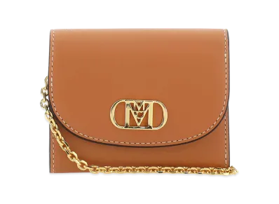 MCM Leather Mini Mode Travia Wallet "Brown"