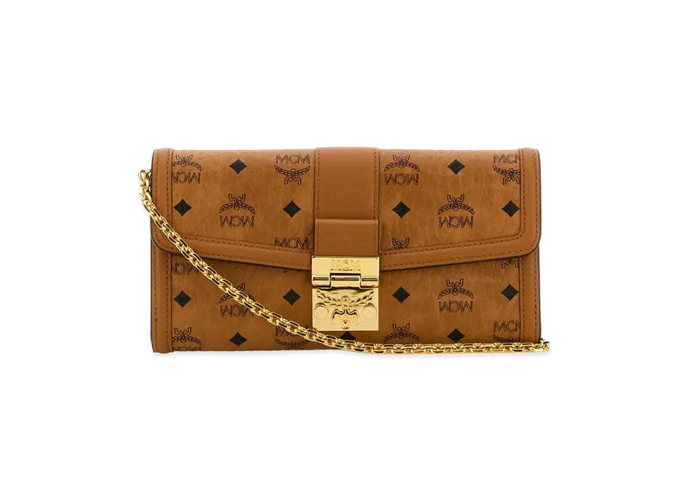 MCM Women's Printed Canvas Wallet "Brown"