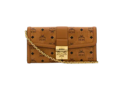 MCM Women's Printed Canvas Wallet "Brown"