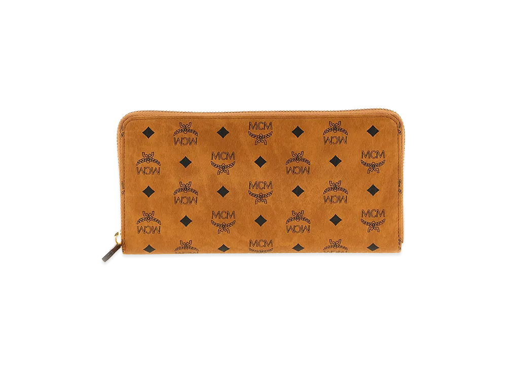 新品 エムシーエム MCM 長財布 ビセトス オリジナル コニャック エムシーエム ヴィセトス オリジナル コインポケット付き二つ折り