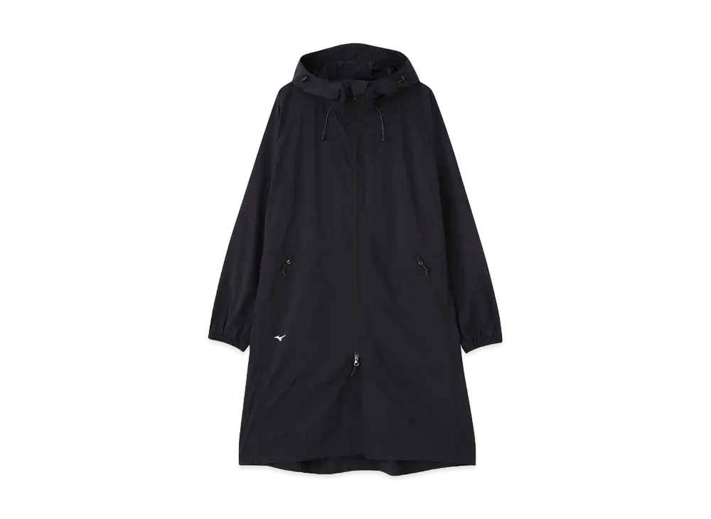 MIZUNO For Margaret Howell Water Reparent Taslan Nylon Coat [Men's] "Black"