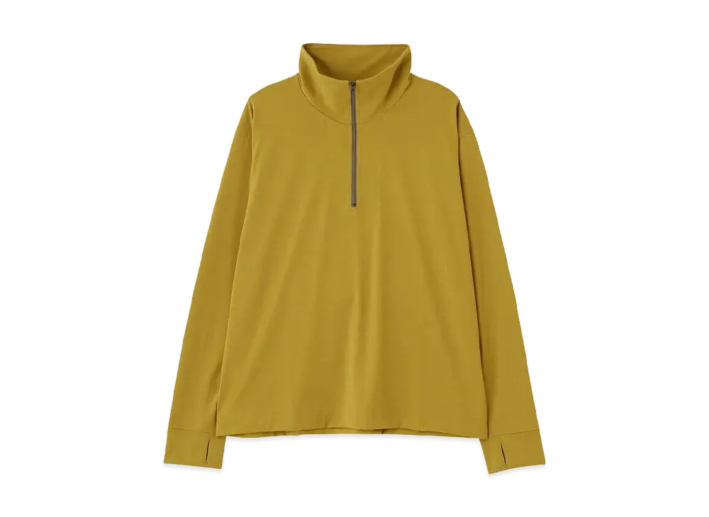 MIZUNO For Margaret Howell Half Zip Pullover [Men's] "Tumeric"