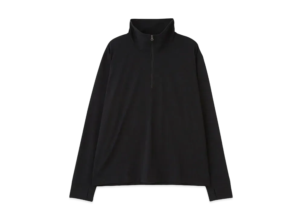 MIZUNO For Margaret Howell Half Zip Pullover [Men's] "Black"