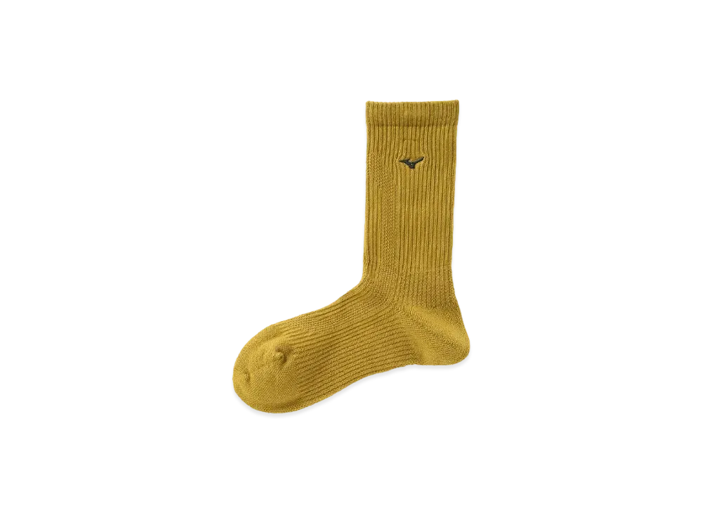 MIZUNO For Margaret Howell Dry Vector Socks [Men's] "Tumeric"
