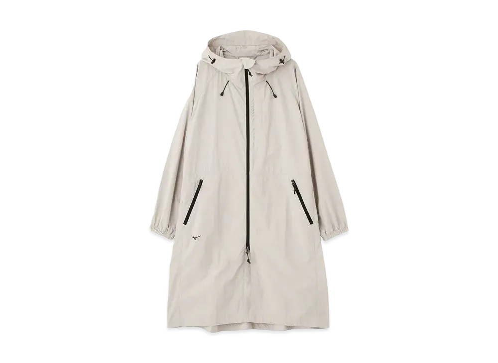 MIZUNO For Margaret Howell Women's Water Reparent Taslan Nylon Coat "L.T.Stone"