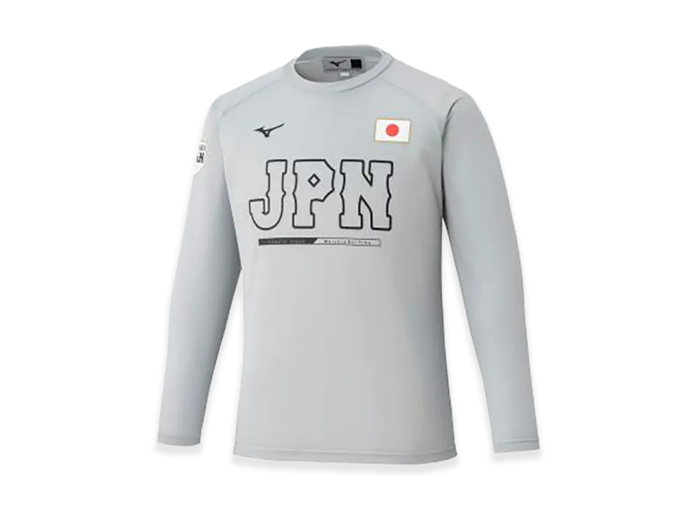 MIZUNO 2026WBC Replica Long Sleeve Tee "Gray"