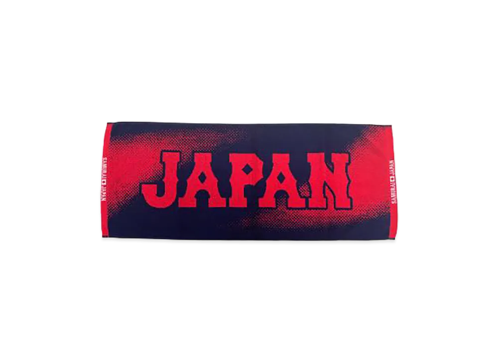 MIZUNO 2026WBC Samurai Japan Jacquard Face Towel "Black"