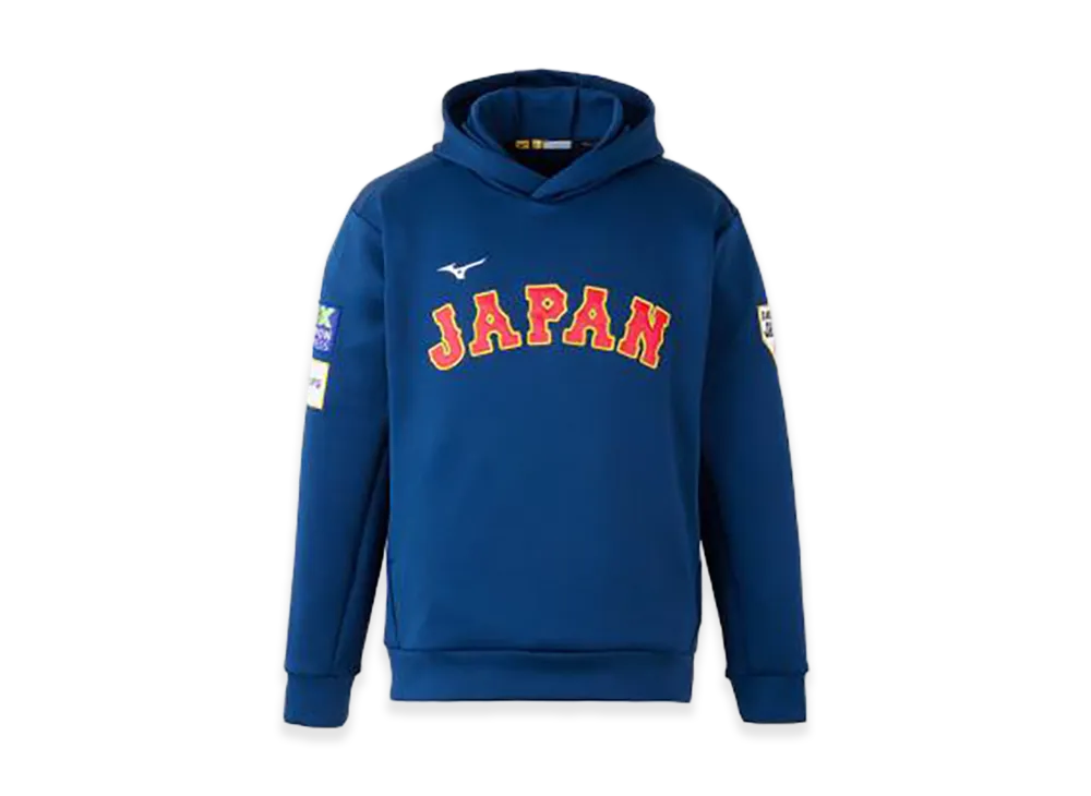 MIZUNO 2026WBC Samurai Japan Authentic Stretch Sweat Hoodie "Navy"
