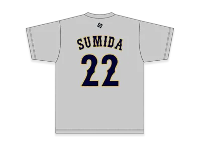 MIZUNO 2026WBC Chihiro Sumida 22 Name Number T-Shirt "Grey"