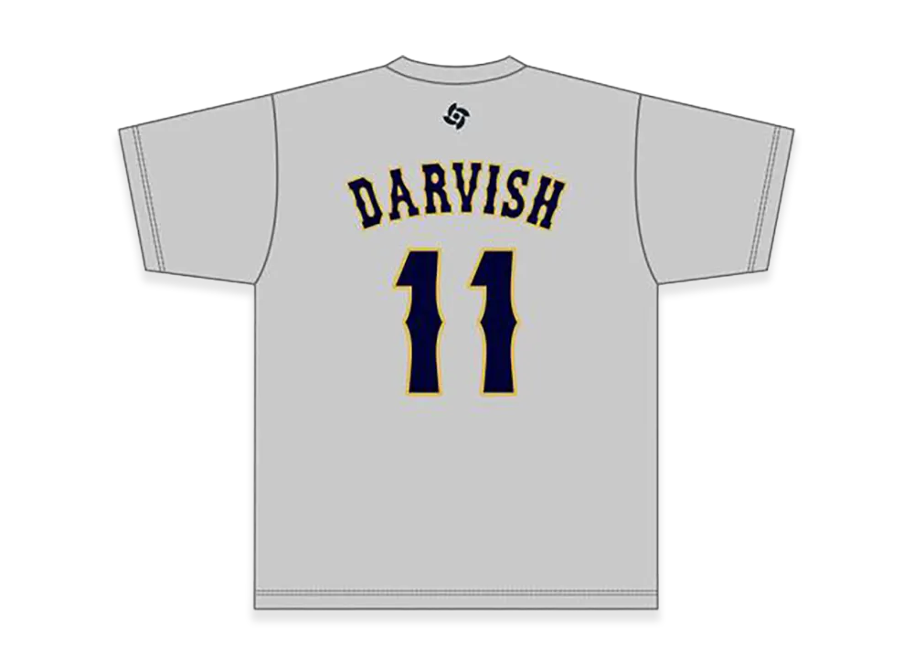 MIZUNO 2026WBC Yu Darvish 11 Name Number T-Shirt "Grey"