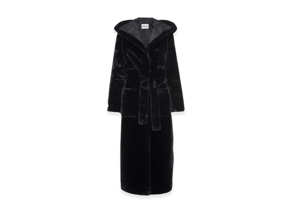 MIU MIU Women's Aspen Coat "Black"