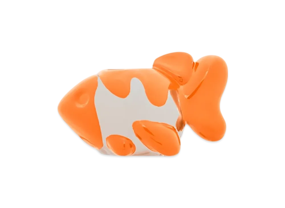 LOEWE Fish Dice "Silver/Orange"